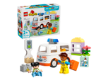 Конструктор Лего Дупло Скорая помощь с водителем | LEGO DUPLO Ambulance & Driver 10447 — 19 деталей (2+)