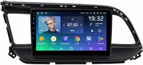 Магнитола для Hyundai Elantra 6 2018-2020 (штатная КЗВ) - Teyes CC2 PLUS монитор 9" QLED, Android 10, Быстрая, SIM-слот