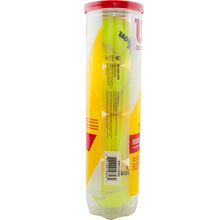 Мяч теннисный WILSON Championship, WRT110000, одобр.ITF и USTA,фетр,нат.резина, уп.4 шт, желтый