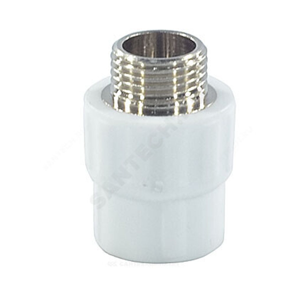 Муфта PP-R комбинированная белая Дн 25х1/2" НР PRO VALFEX 10130125-PRO
