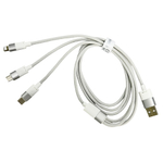 Usb Кабель-зарядка Micro/Lightning/Type-C Baseus Star Speed 1.2м (CAXS000002) белый