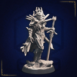 Воитель в каменной броне Эльф Воин Варвар Рыцарь миниатюра для dnd, днд, pathfinder, фентези, Настольная игра, НРИ, Варгейм, РПГ