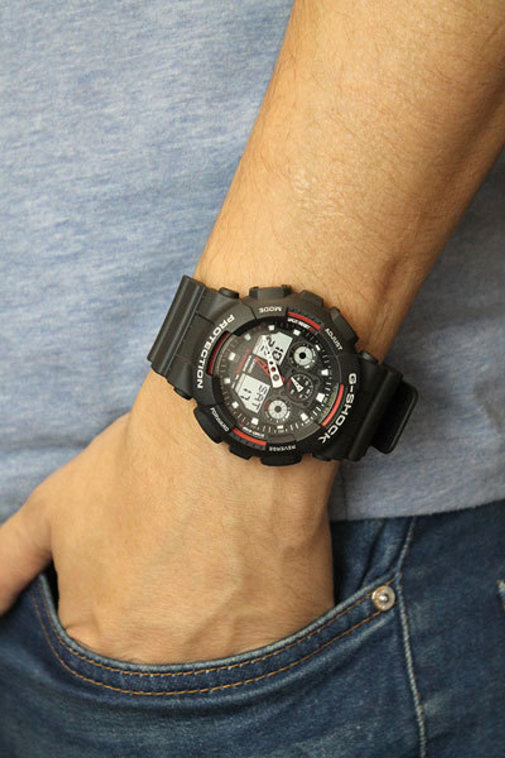 Японские наручные часы Casio G-SHOCK GA-100-1A4