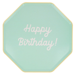 Тарелки большие цветные "С Днем Рождения" [Happy Birthday] 8 шт. (26,7 см)