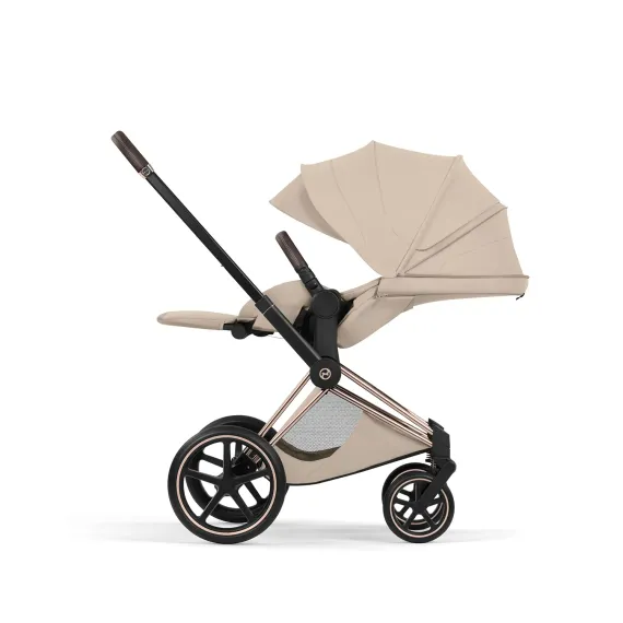 Детская коляска Cybex Priam V Style 2 в 1 Cozy Beige на раме Rosegold