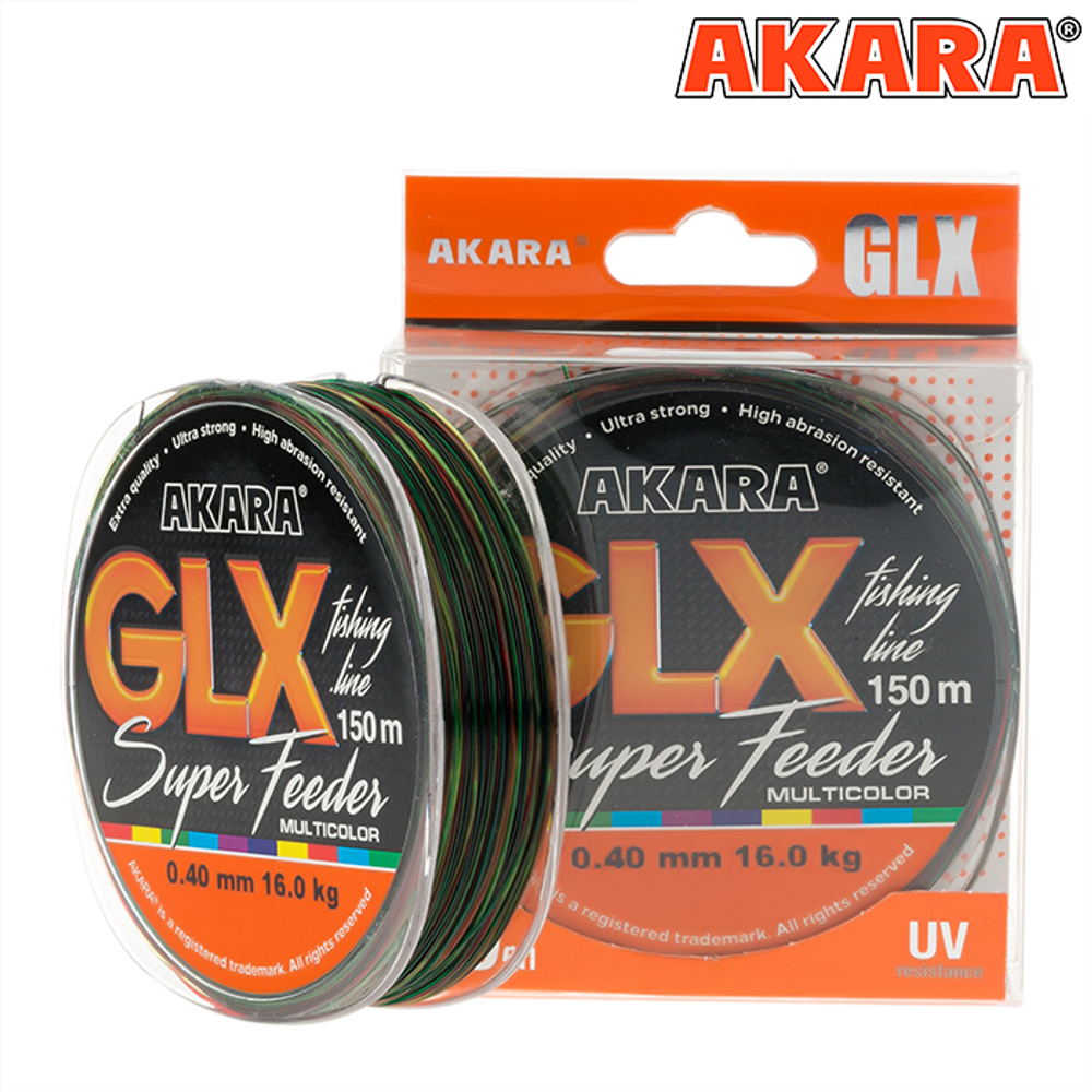 Леска Akara GLX Super Feeder 150 м 0,25 мм мультиколор