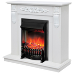 Каминокомплект Real Flame Dominica WT с очагом Fobos Lux Black RC