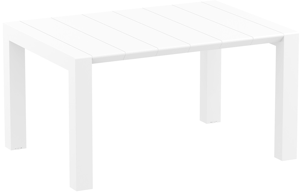 Стол пластиковый раздвижной Siesta ContractVegas Table, 1000-1400х1000х750 мм, белый