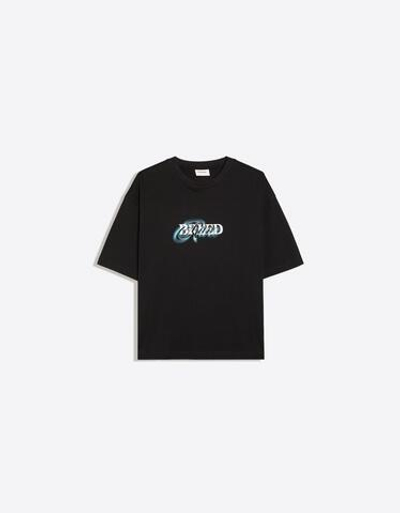 Мужская футболка relaxed fit с коротким рукавом и принтом - BERSHKA