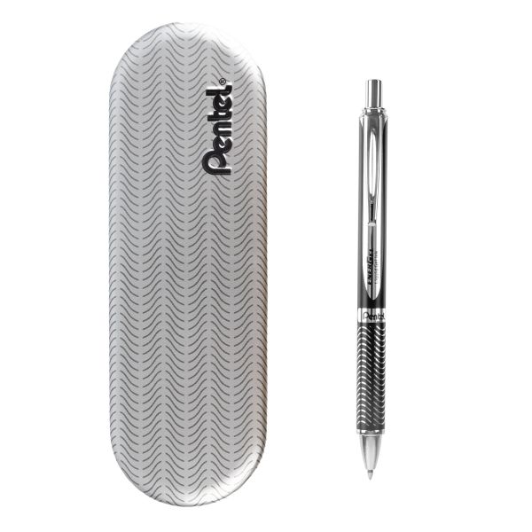 Ручка гелевая Energel Metal ⌀0.7 мм, TB цвет чернил: синий, Pentel BL407CA TB