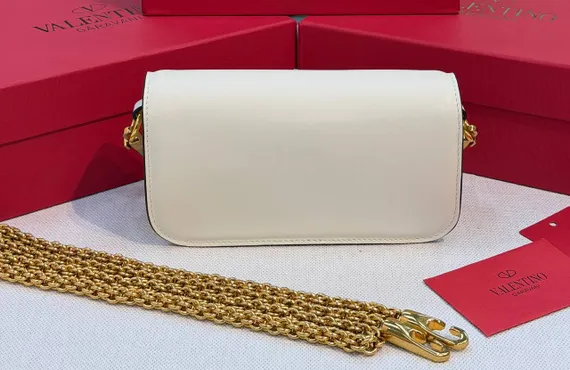 Маленькая сумка на плечо Valentino Small Locò белый