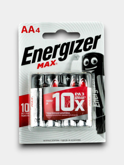 Батарейки Energizer MAX мизинчиковые ААА, 4 штуки