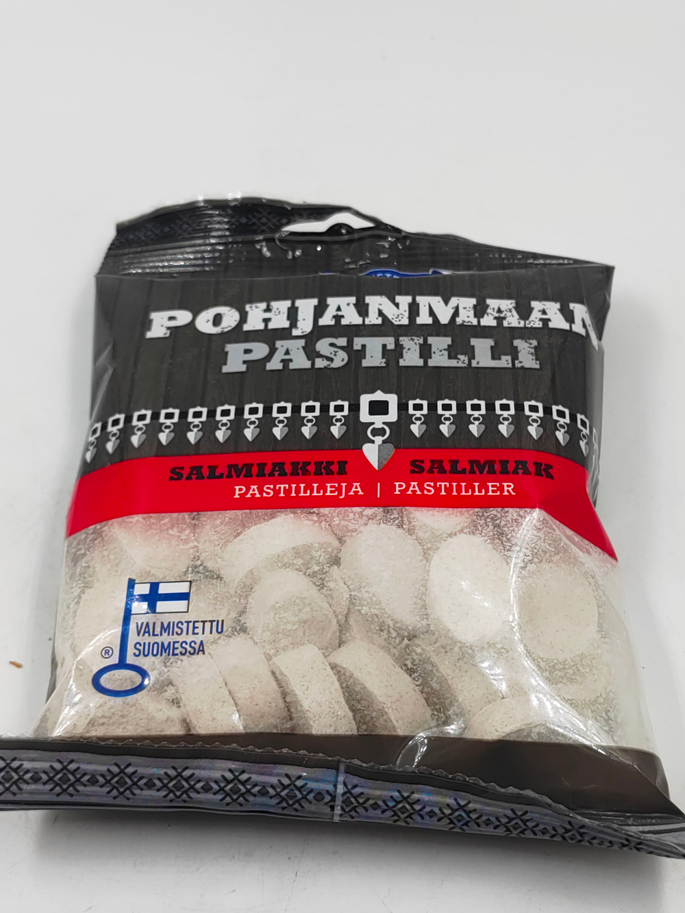 Пастилки Салмиакки Pohjanmaan pastilli, 150 г (из Финляндии)