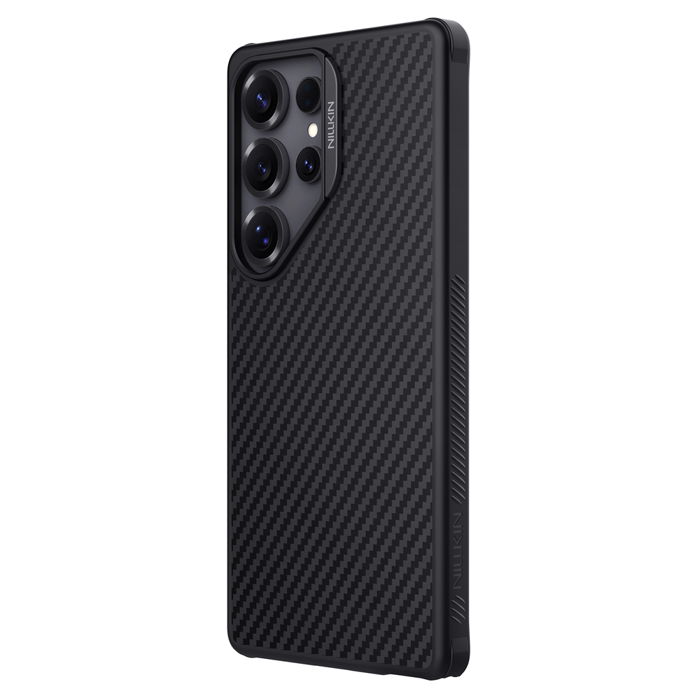 Чехол с MagSafe покрытый углеродным волокном от Nillkin для Samsung Galaxy S25 Ultra, серия Synthetic Fiber Pro Magnetic Case