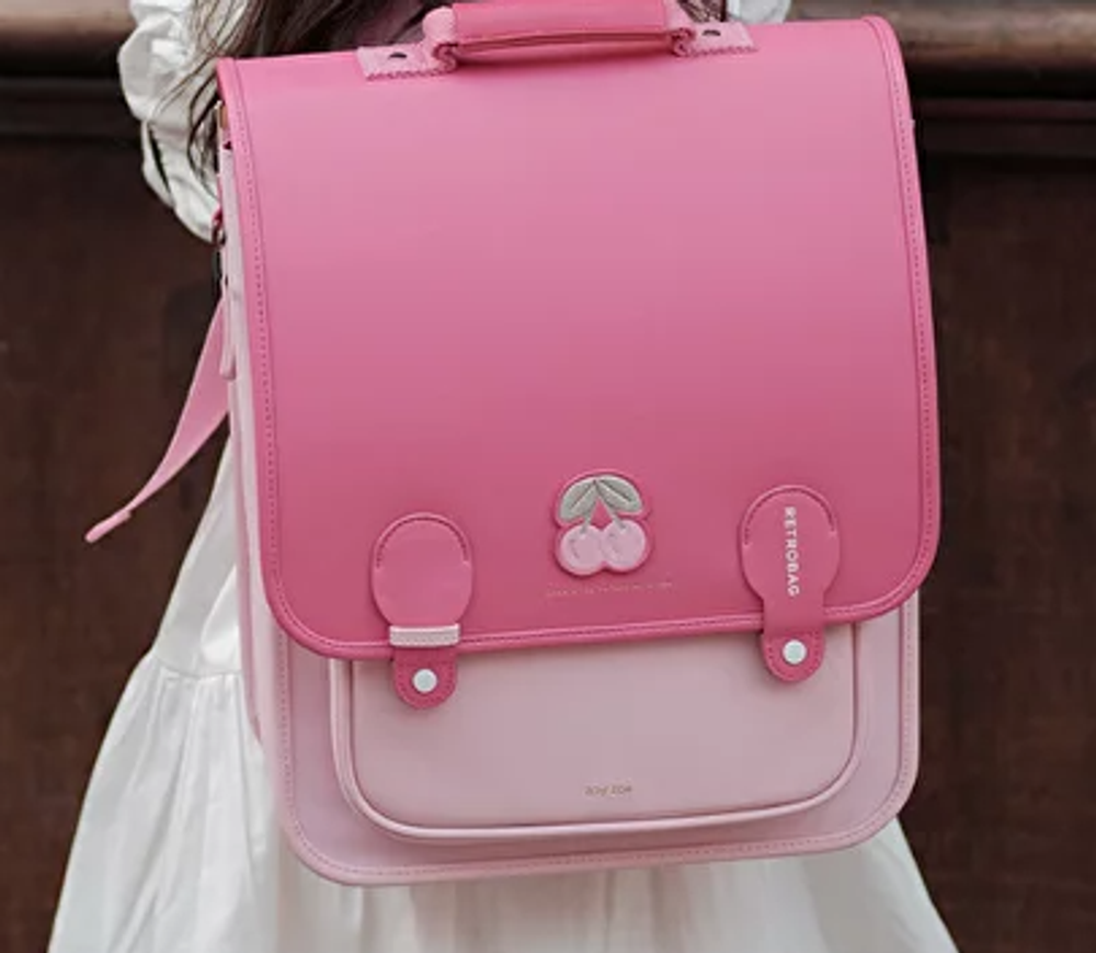 Ранец zoy zoii, retrobag "Вишня", розовый Ранец zoy zoii, retrobag "Вишня", розовый