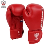 Боксерские перчатки BoyBo TITAN,IB-23 Red, кожа (одобрены ФРБ)