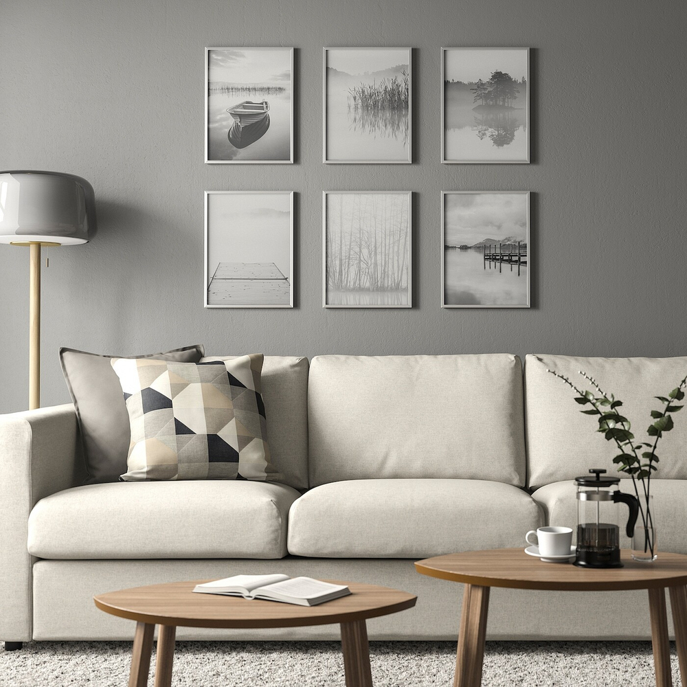IKEA BILD (ИКЕА БИЛД) — Плакат, гребная лодка и пирсы, 30x40 см., фото 2