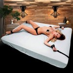 Комплект бондажных ремней с наручниками для кровати Strict Deluxe Bed Restraint Kit