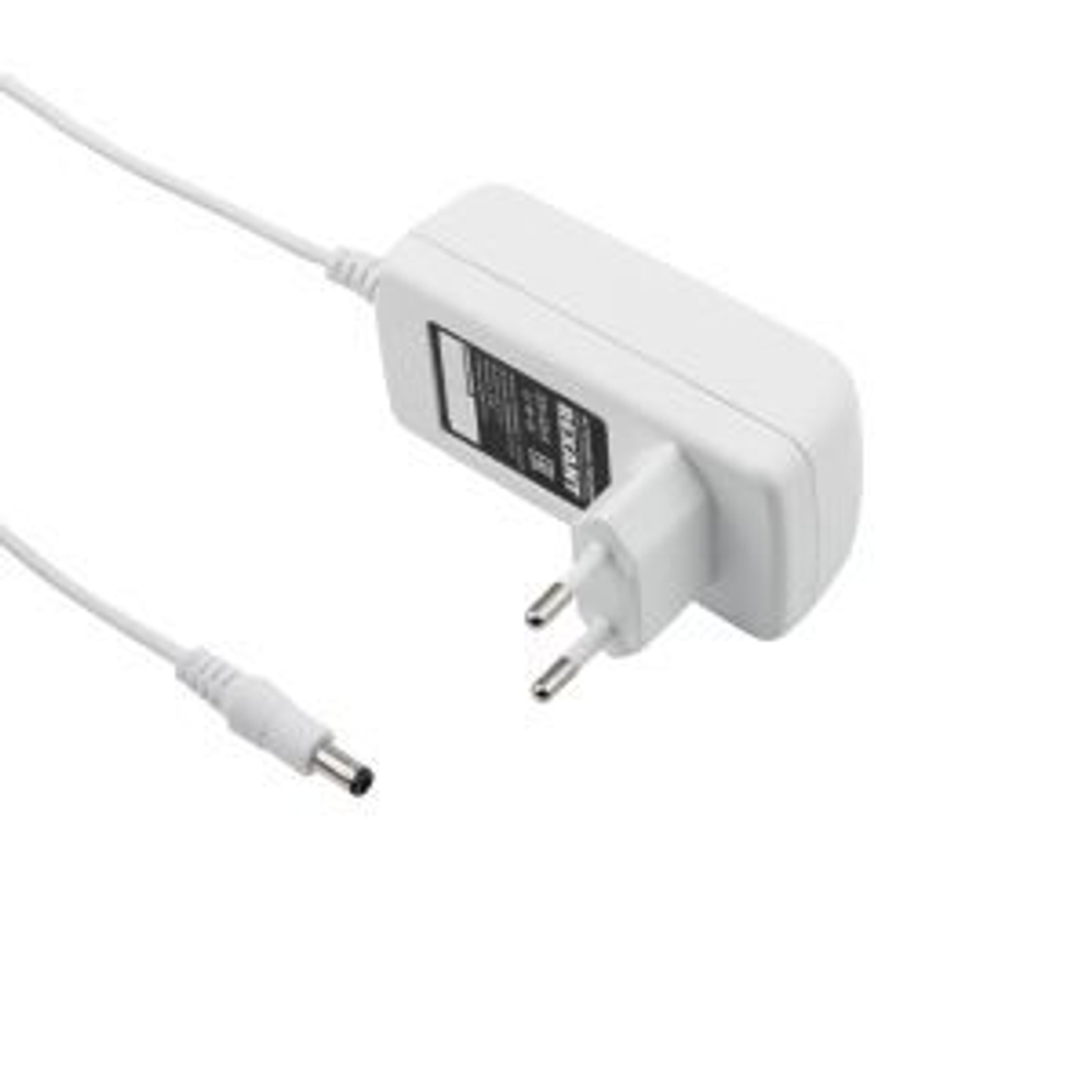 Источник питания 12 V  24 W с DC разъемом подключения 5.5х2.1, белый корпус (IP23)