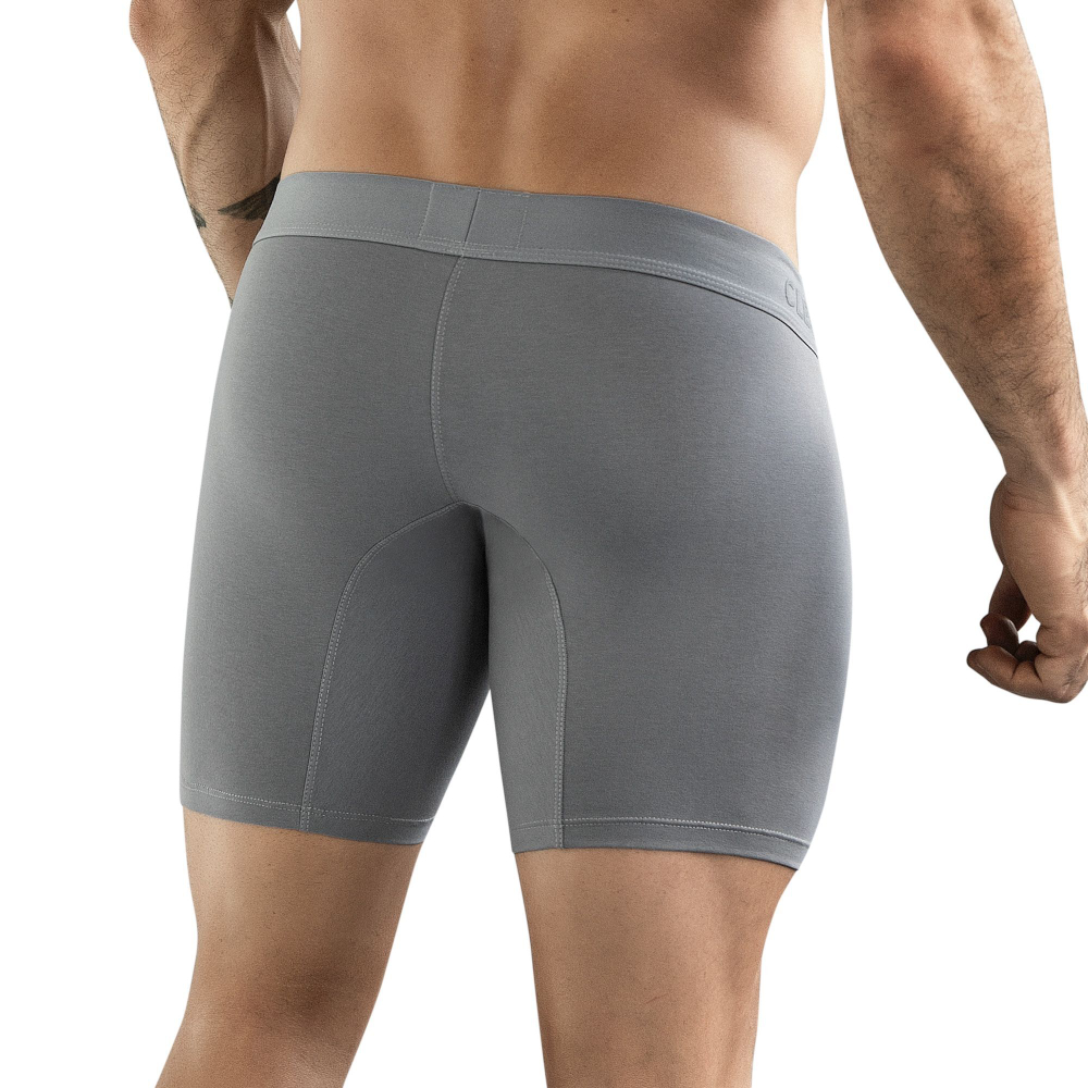 Серые удлиненные трусы-боксеры Caribbean Long Boxer
