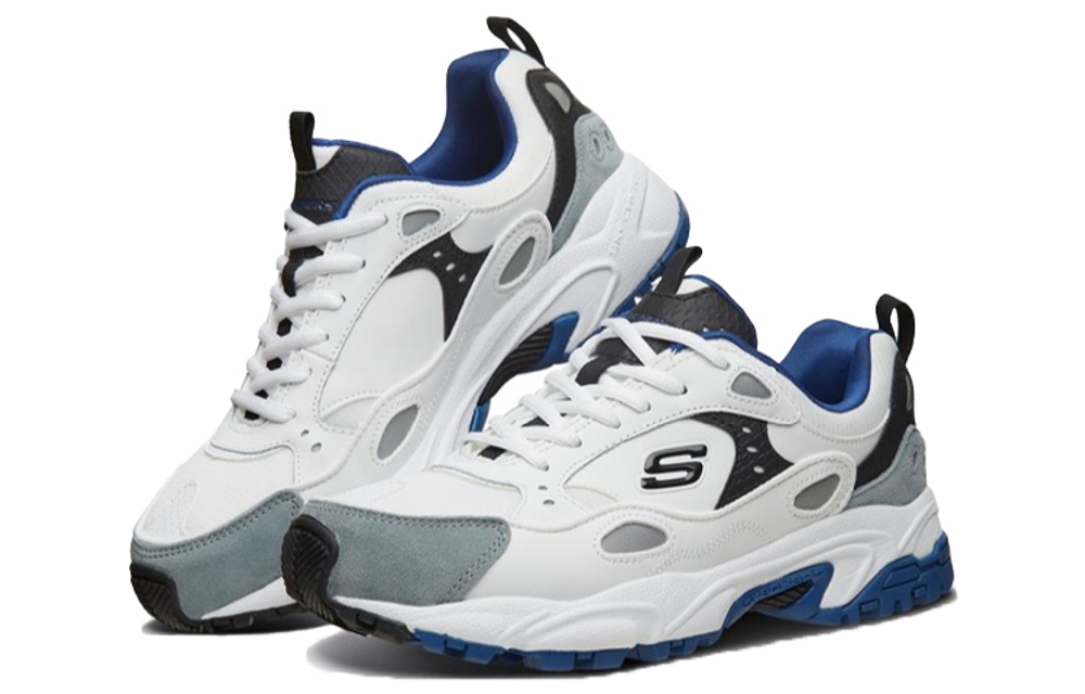 Skechers Stamina Mesh, Artificial Leather Cushioning Abrasion Resistant Breathable Low top Chunky Sneakers Men"s