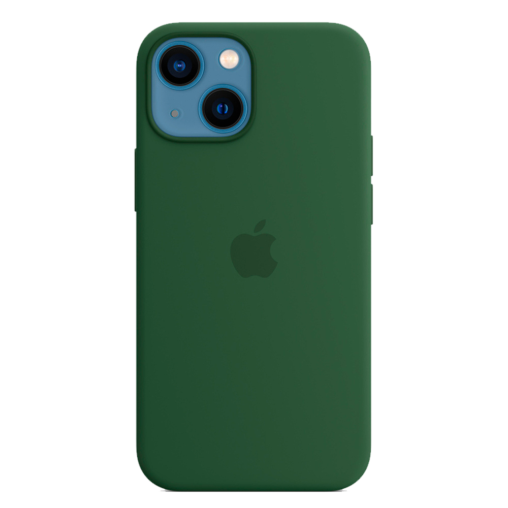 Силиконовый чехол с поддержкой MagSafe Apple Silicone Case для iPhone 13 mini, Clover (Зеленый клевер)