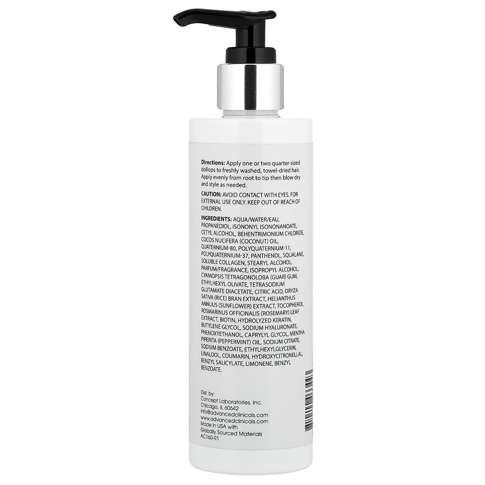 Advanced Clinicals, термозащитное средство 10 в 1 Frizz Control, для сухих и пушения волос, 222 мл (7,5 жидк. унции)