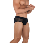 Черные мужские трусы-брифы Caspian Piping Brief (Размер: L) (Цвет: черный)