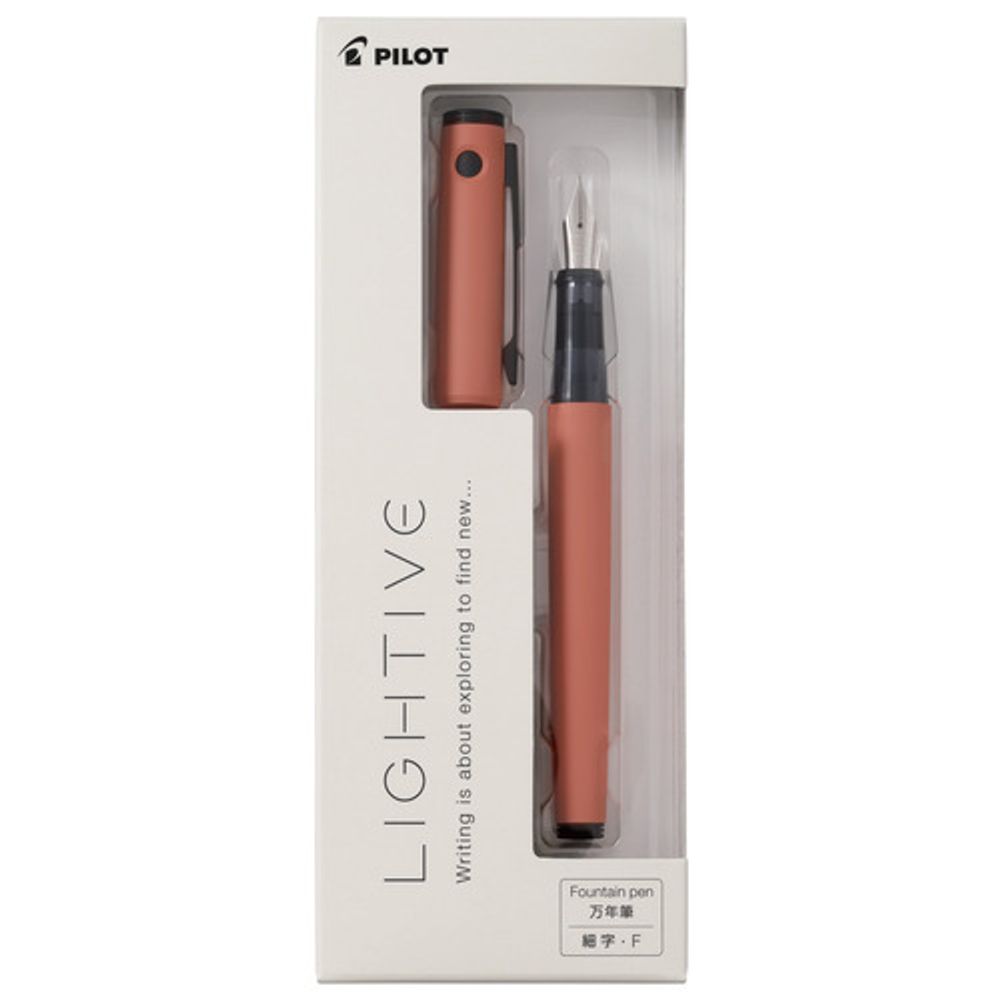 Перьевая ручка Pilot Lightive с пером F каралловая (P-FLT-1-COR-F) 2