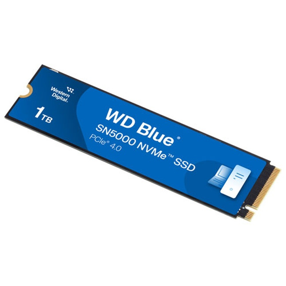 Жесткий диск SSD M.2 1Tb Western Digital BLUE SN5000, 5150/4900MBs, 730000IOPS, 3D NAND, PCI-E4.0x4 (WDBS3F0010BNC-WRSN)