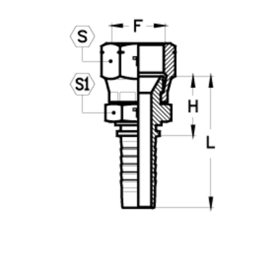 Фитинг DN 16 JIS 24x1.5