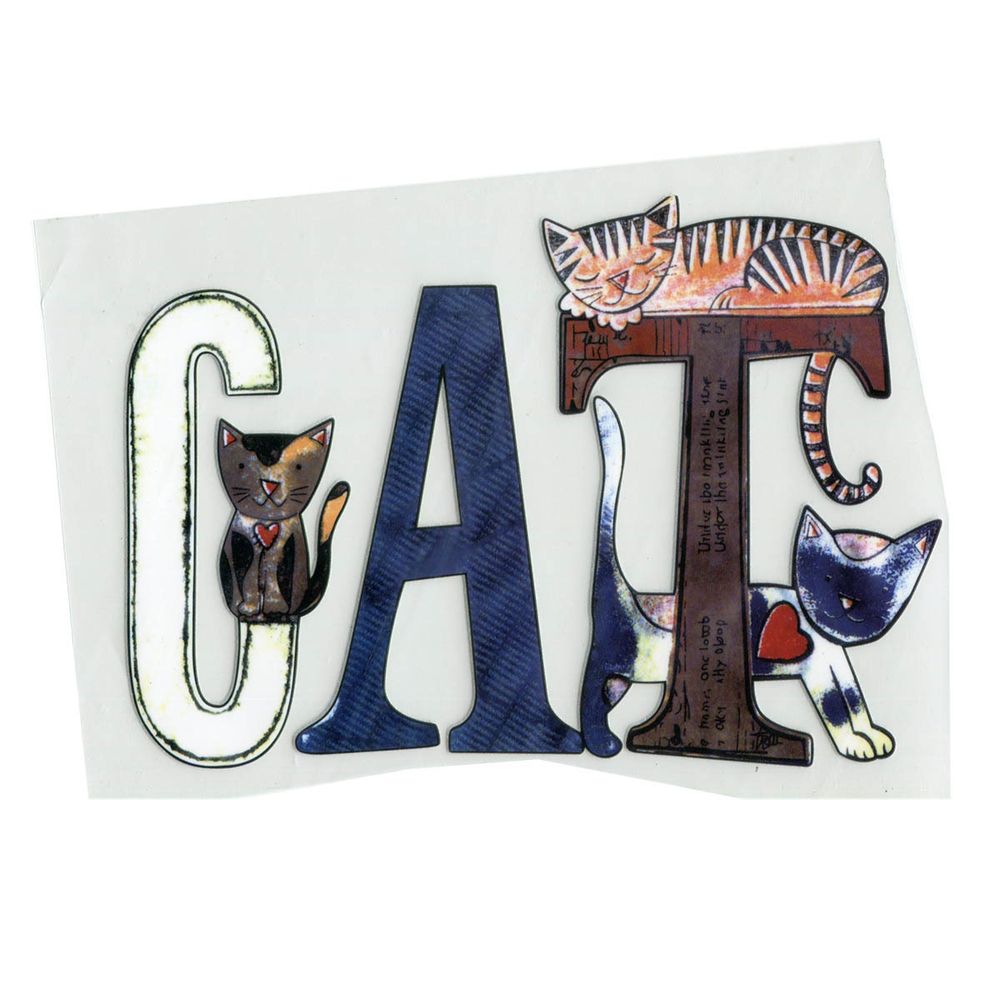 Термотрансфер "Cat" 17х21 см, 5 шт Термотрансфер "Cat" 17х21 см, 5 шт