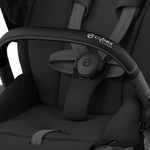 Коляска 3 в 1 Cybex Priam IV Matt Black complete и автокресло Cloud T i-Size Peach Pink Plus Sepia Black