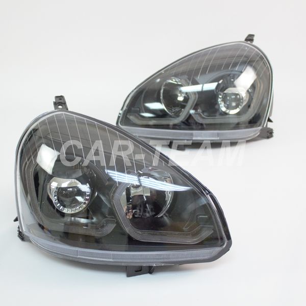 Фары Лада Приора передние в стиле BMW с Bi LED модулями 2,0 дюйма