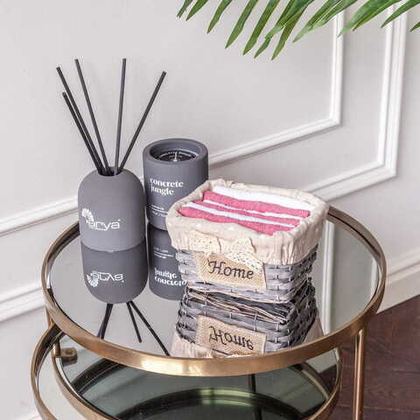 Набор полотенец 6шт 30x30 Arya home Home Grey розовый