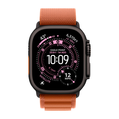 Умные часы Apple Watch Ultra 3 (2025) GPS + Cellular, 49mm, Black Titanium Case with Terra Cotta Alpine Loop, L