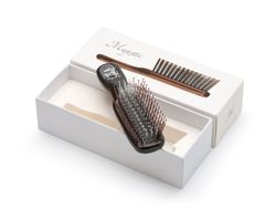 Расческа Majestic Scalp Brush черный кофе (дорожная версия)