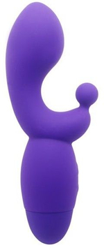 Фиолетовый вибратор INDULGENCE G Kiss - 16,5 см. (Цвет: фиолетовый)