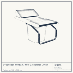Стартовая тумба СПОРТ-13 прямая 70 см — от 83 000 ₽