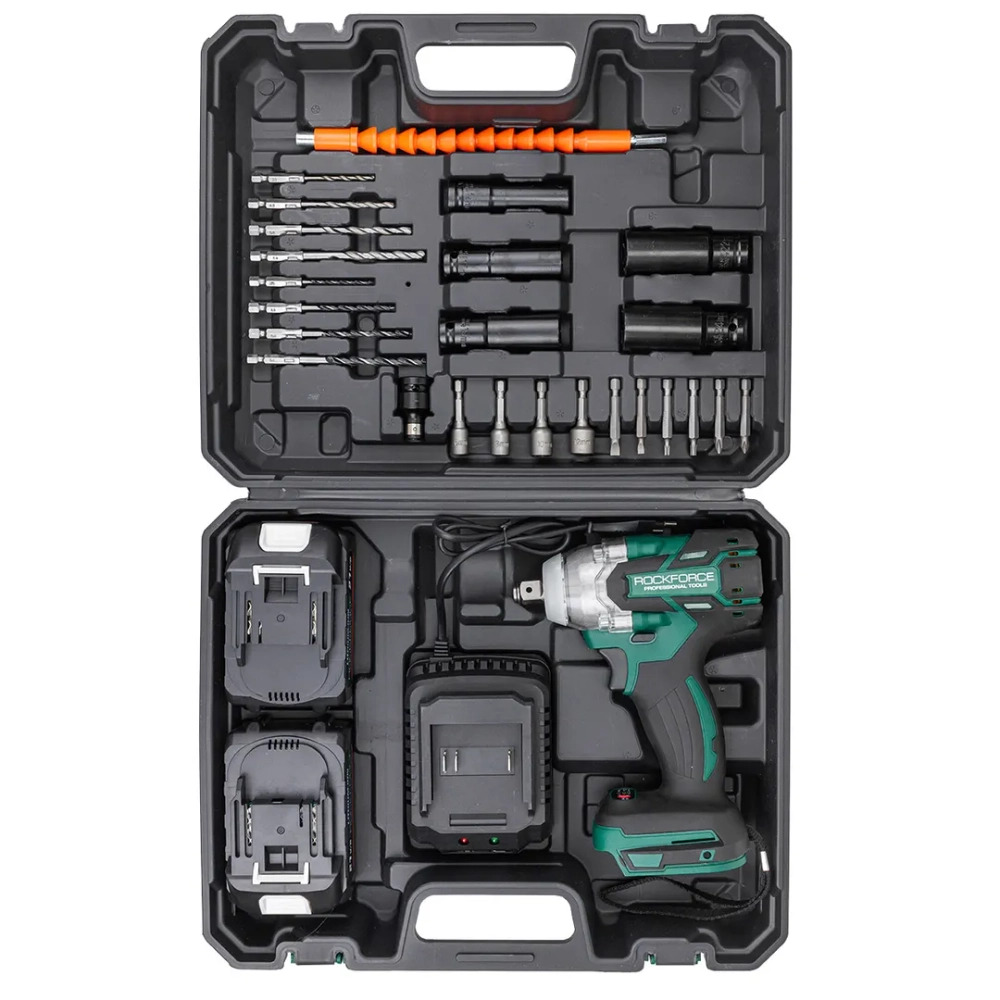 Гайковерт ударный аккумуляторный 1/2'' RockFORCE RF-PLIL-181B