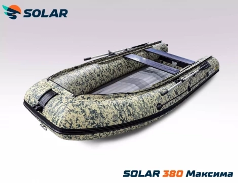 Лодка надувная моторная solar-380 к (максима)