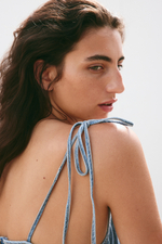 Джинсовый топ на бретелях - H&M