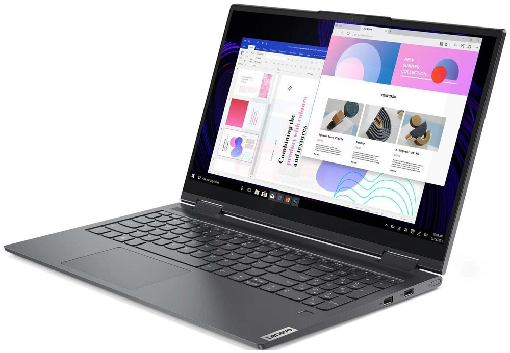 Ноутбук Lenovo Yoga 7 15ITL5 (82BJ0099RU) 15.6"/Intel Core i5 1135G7/RAM 8GB/SSD 512GB/Intel Iris Xe graphics/1920*1080/IPS/Windows 11/Подсветка кл-ры: LED/Серый. Состояние: B1