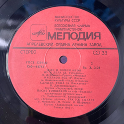 Винтажная виниловая пластинка LP Сборник Жди И Помни Меня (СССР 1983) (Юрий Антонов, Алла Пугачева, Валерий Леонтьев и др)