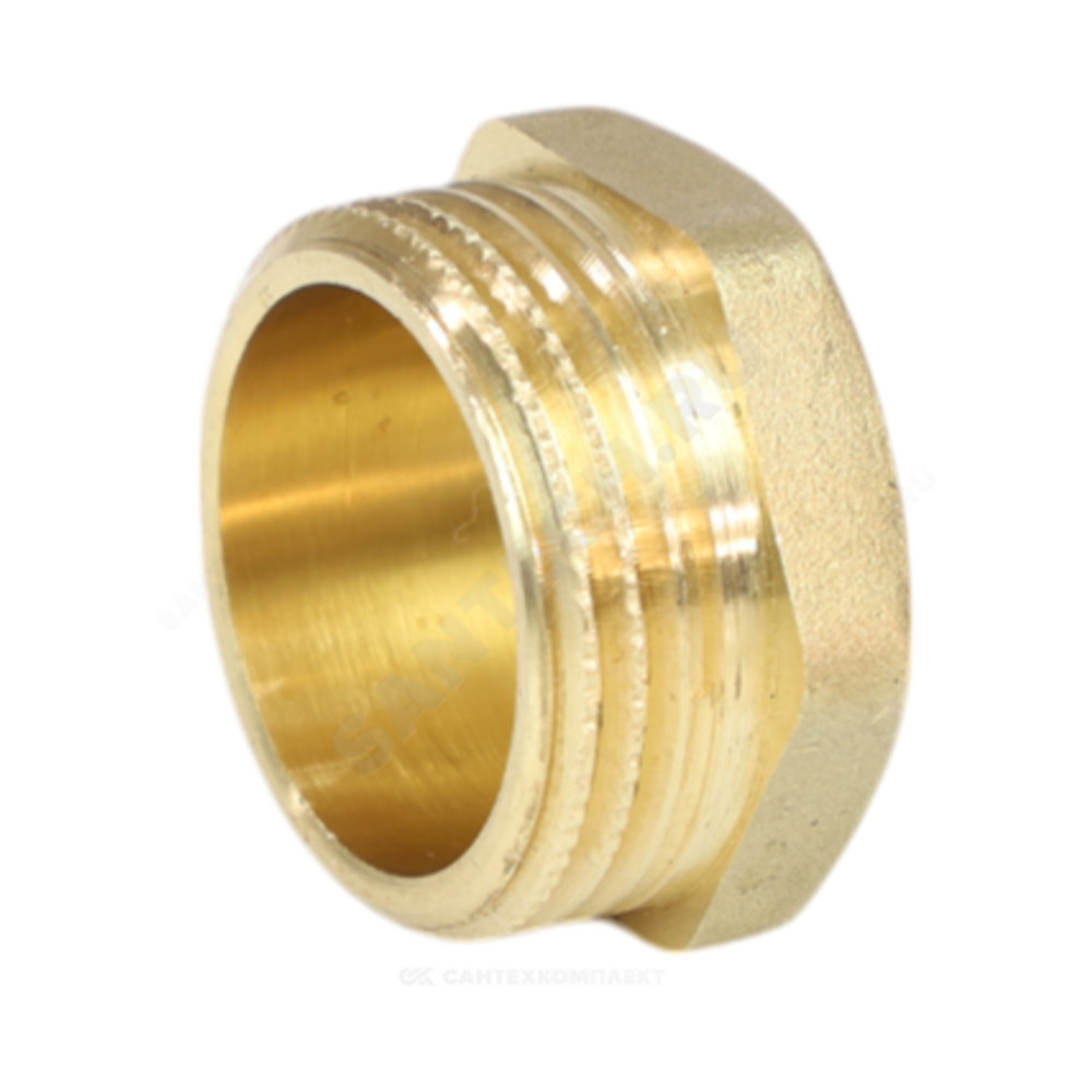Заглушка латунь Ду 20 (3/4") НР LD LD.65.505.20