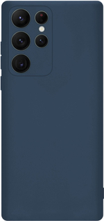 Мягкий Soft Touch чехол из силикона для SAMSUNG GALAXY S22 ULTRA с бархатной подкладкой
