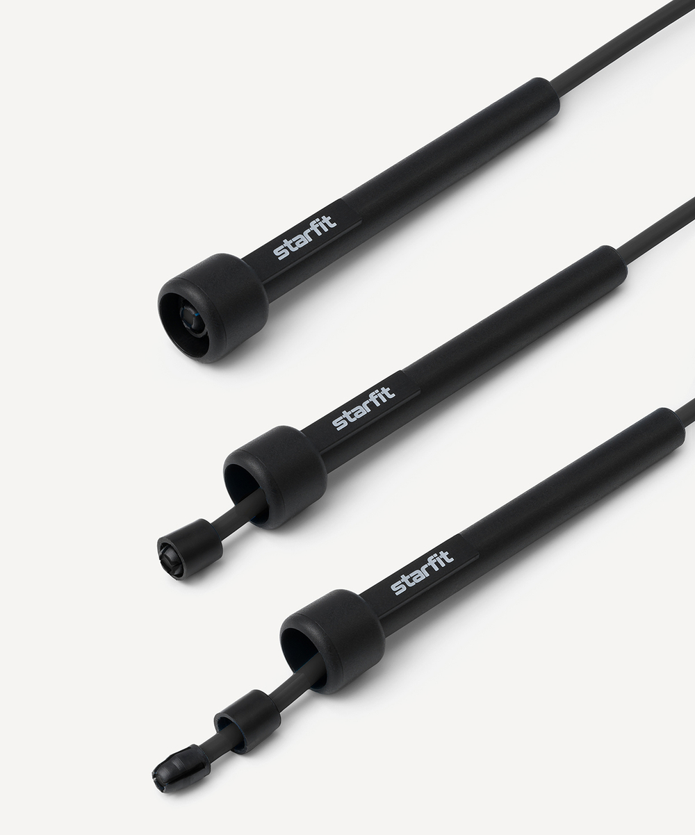 Скакалка STARFIT RP-101, 3 м, черный
