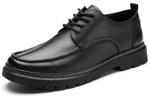 Jeep Casual Leather Shoes Men"s Low top Black