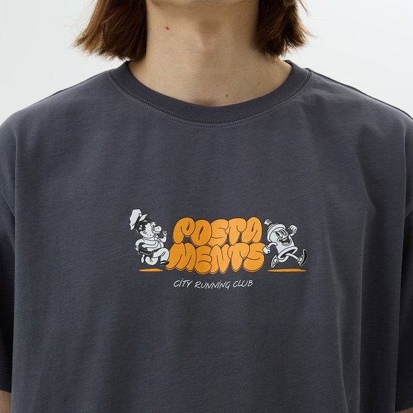 Футболка Postaments Running Club (grey) артикул: - купить в магазине Дайс