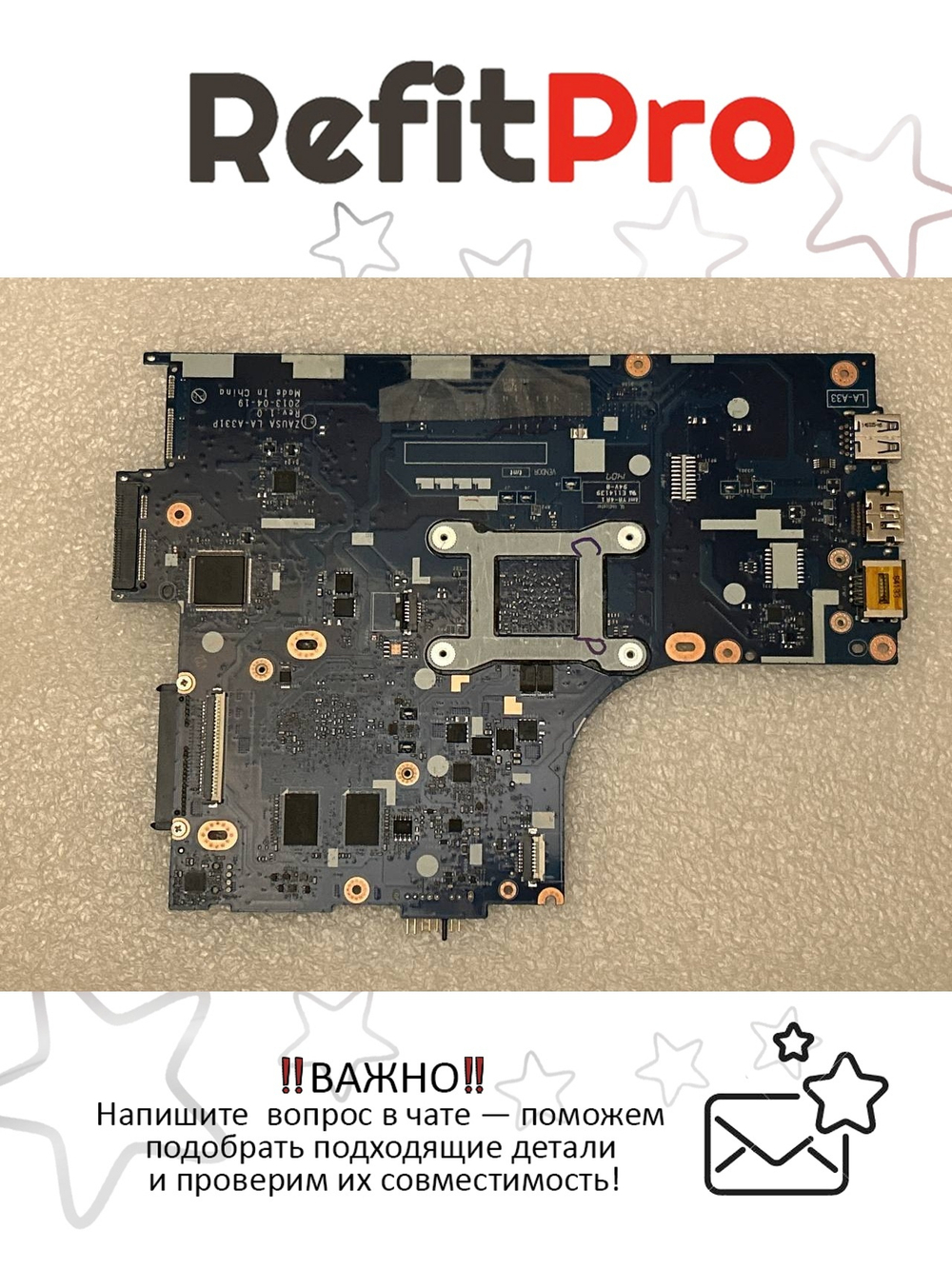 Материнская плата для ноутбука Lenovo IdeaPad S415 ZAUSB/ZAUSA LA-A331P W8S A4-5000 J2G TS (90006591), оригинал
